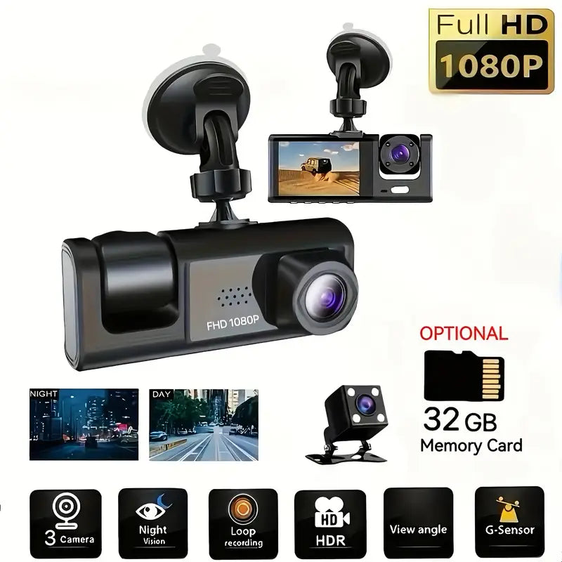 Cámara Dash Cam 1080 P para autos – Graba mientras conduces, protege tu viaje