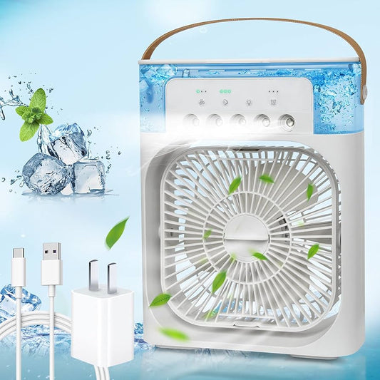 ABANICO/ MINI VENTILADOR DE AIRE CON HUMIFICADOR