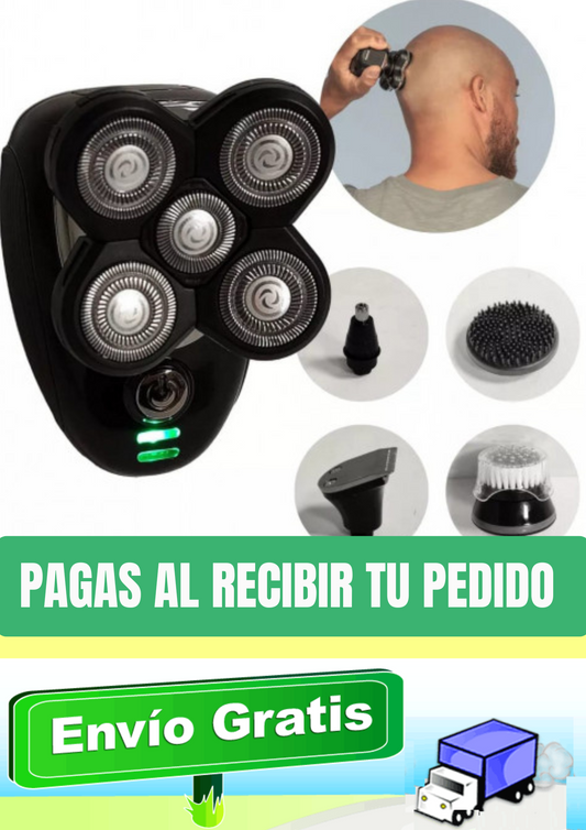 AFEITADORA ELECTRICA SHAVER PORTATIL USB CABEZA BARBA NARIZ