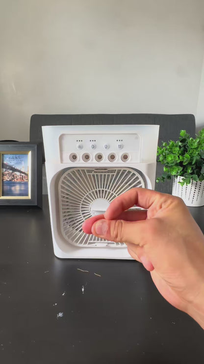 ABANICO/ MINI VENTILADOR DE AIRE CON HUMIFICADOR