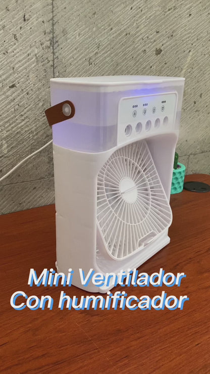 ABANICO/ MINI VENTILADOR DE AIRE CON HUMIFICADOR