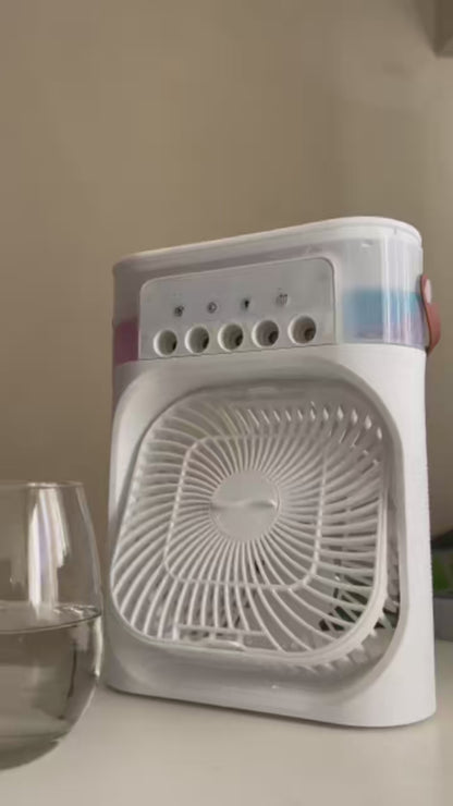 ABANICO/ MINI VENTILADOR DE AIRE CON HUMIFICADOR